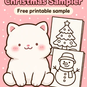 FREE Toddler Christmas Coloring Sampler — 5 Pages — cover