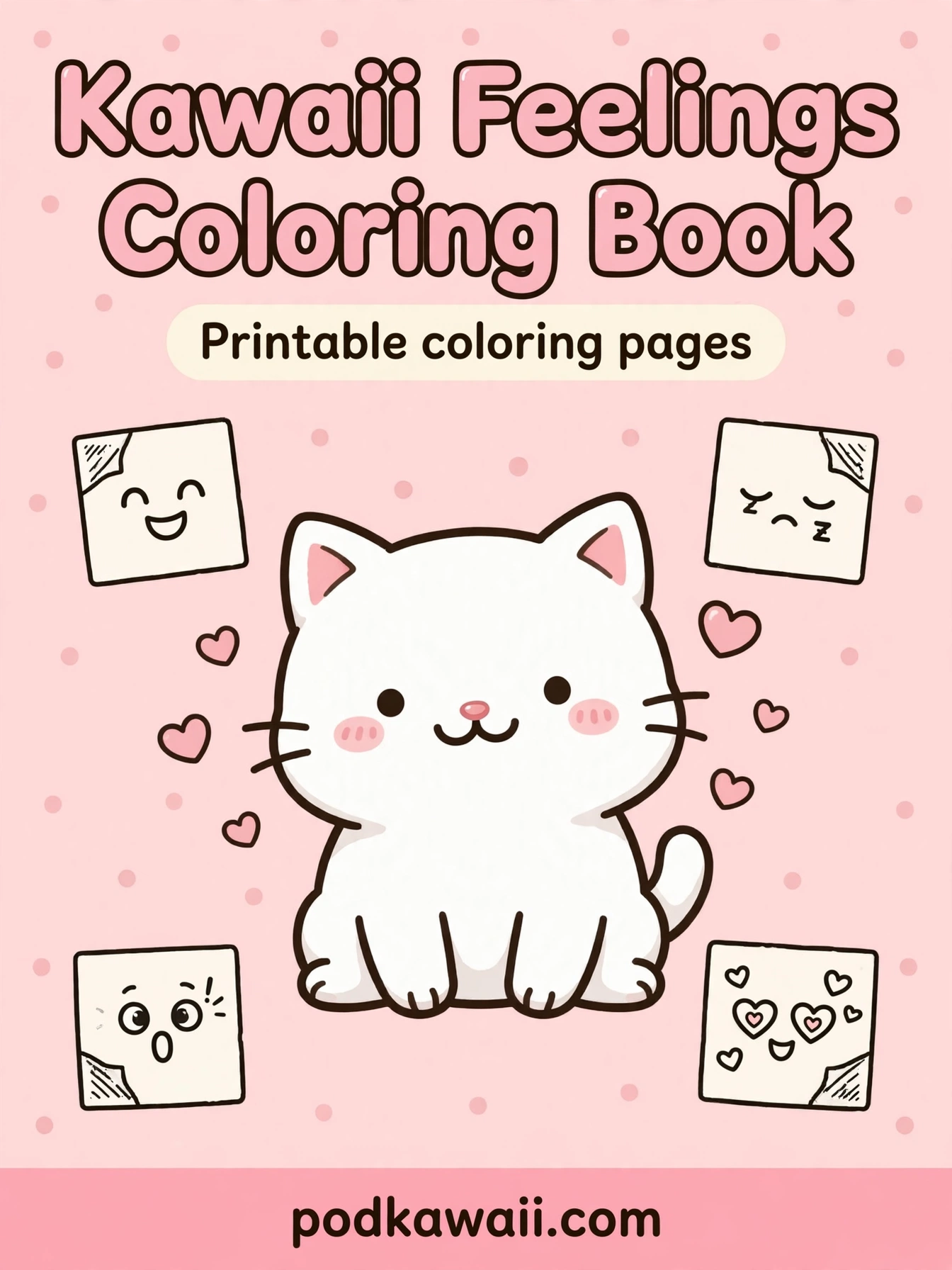 Kawaii Feelings Coloring Book — cover