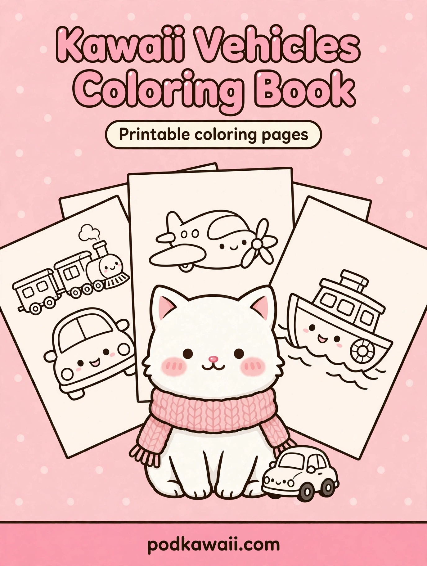 cover-kawaii-vehicles-coloring-book Kawaii Vehicles Coloring Book — cover