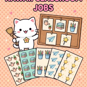 Kawaii Classroom Jobs Chart Printables Pack — cover