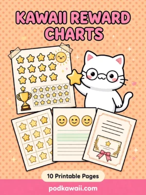 Kawaii Reward Charts Printables Pack — cover