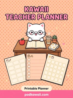 Kawaii Teacher Planner — cover