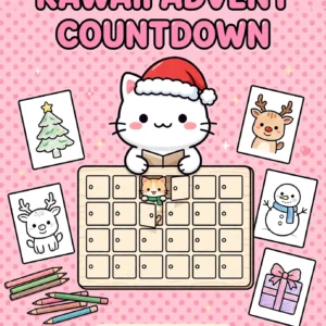 Kawaii Advent Countdown — 24 Days of Christmas Colouring — cover