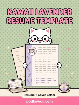 Lavender Resume Template — cover
