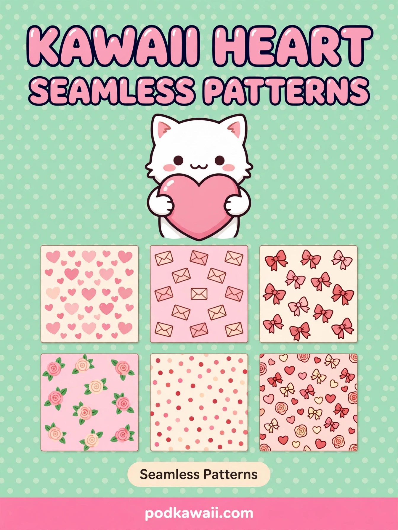 Kawaii Heart Patterns — cover