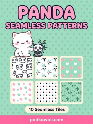 Panda Seamless Patterns — cover