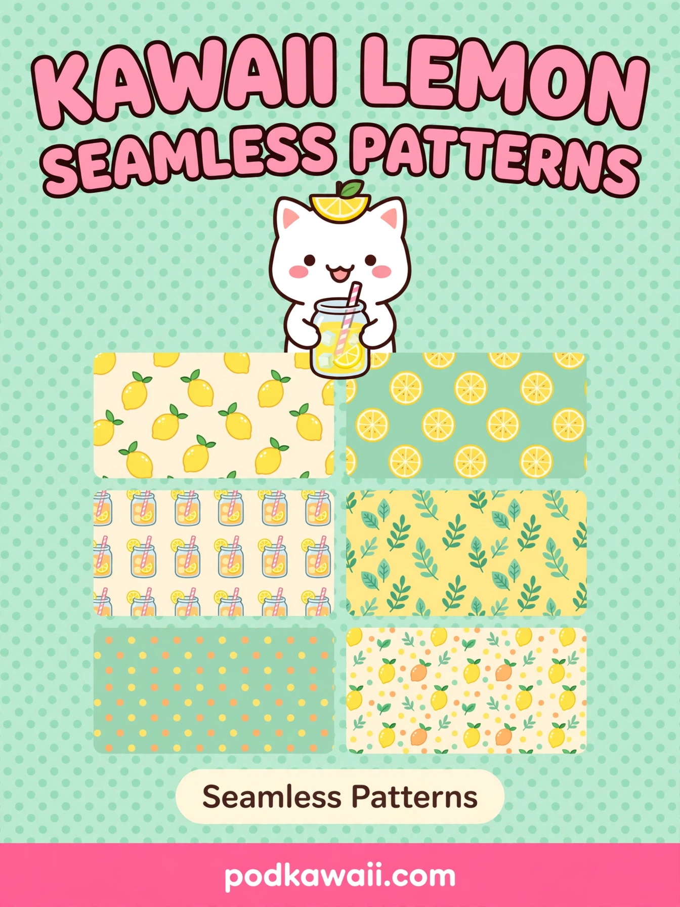 Kawaii Lemon Patterns — cover