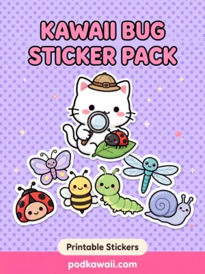 Kawaii Bug Sticker Pack — cover