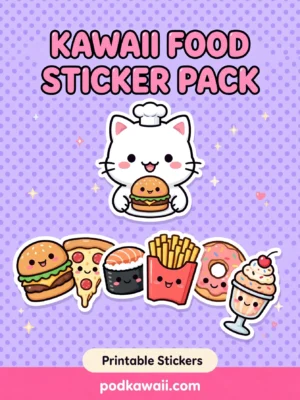 Kawaii Food Sticker Pack — cover