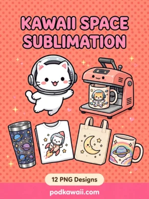 Kawaii Space Sublimation Designs — cover