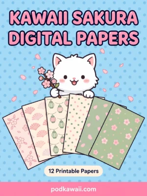 Kawaii Sakura Blossom Papers — cover